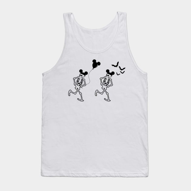 Skeleton dance Tank Top by Madelyn_Frere